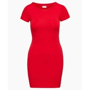 WILFRED - aritzia - red t-shirt dress